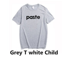 Grey T white