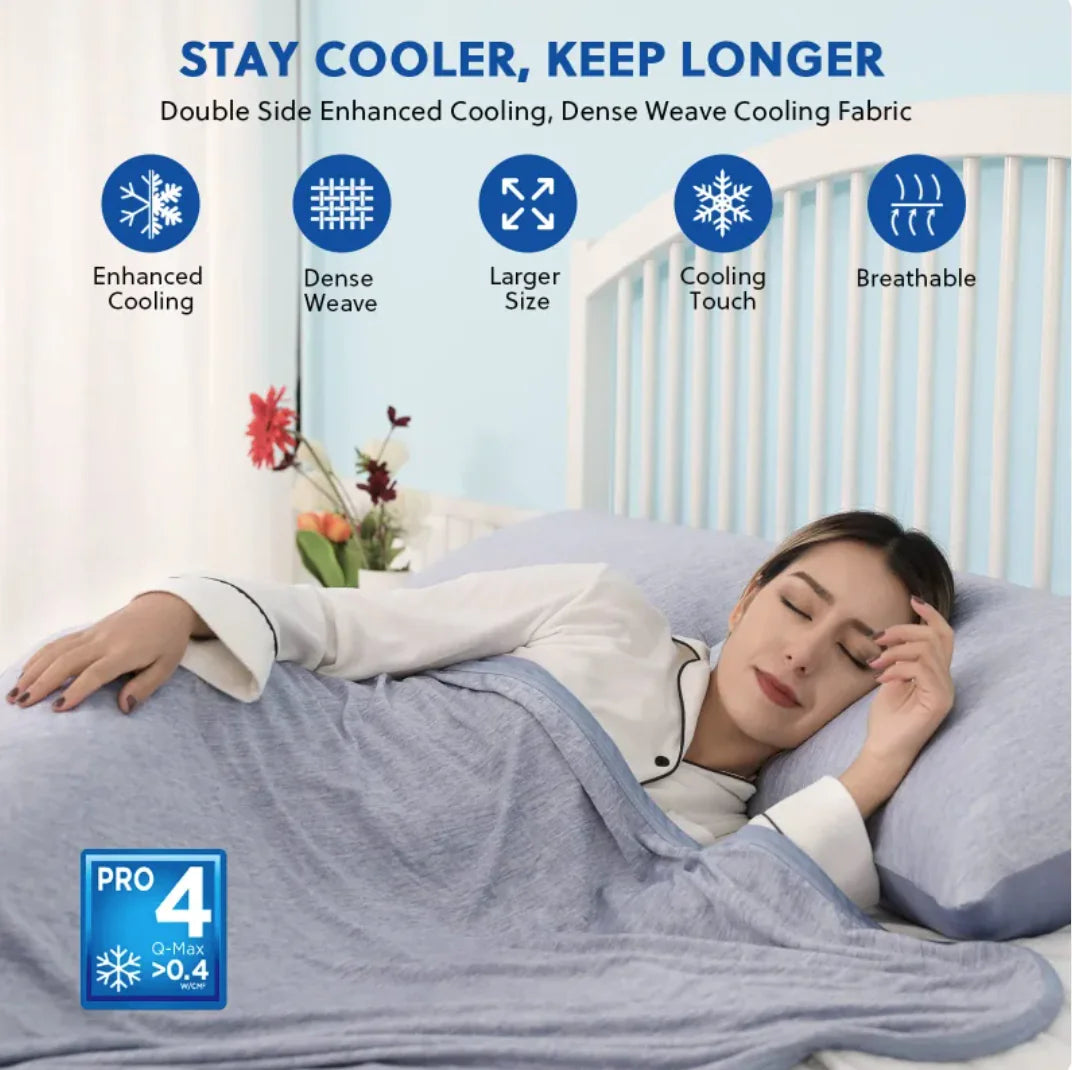 Double-Sided Lightweight Summer Cooling Blanket
