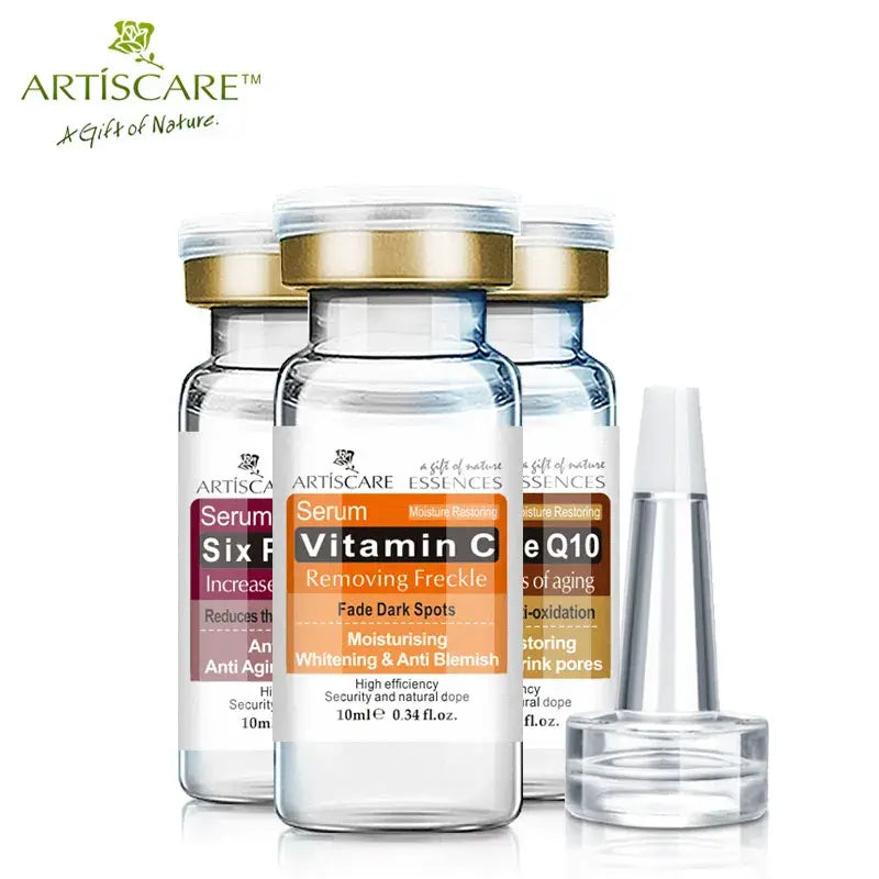 ARTISCARE Serum for Face Whitening Anti Wrinkles 8pcs Hyaluron Acid Anti Aging Vitamain C Essence Acne Skin Care Facial Product