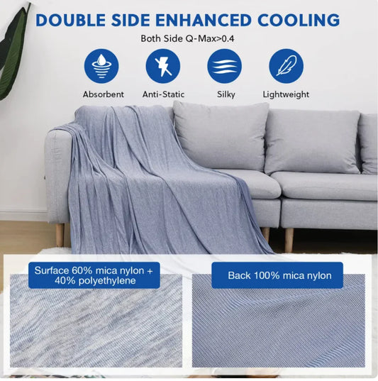 Double-Sided Lightweight Summer Cooling Blanket