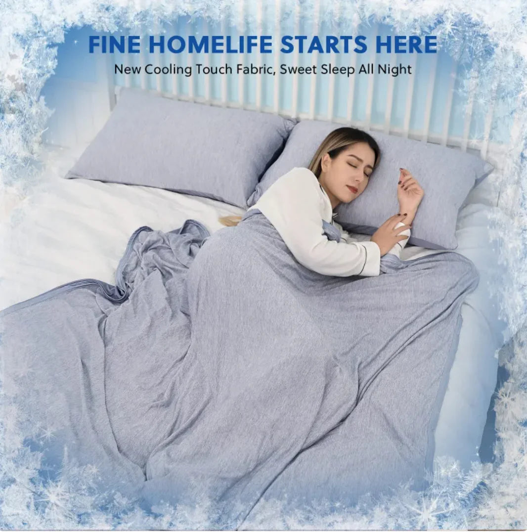 Double-Sided Lightweight Summer Cooling Blanket